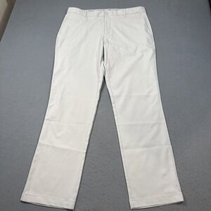 PANTS GOLF PUMA MENS 36X32 Stretch LIGHT GRAY  Performance Flat Front